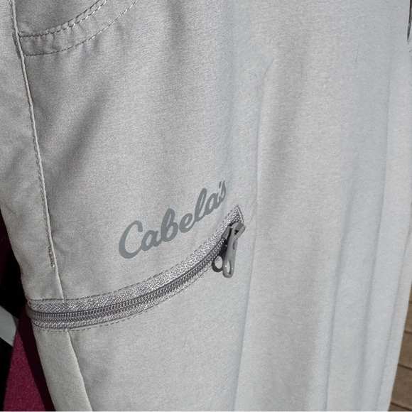 Cabela's  PERFORMANCE Light Gray pants WOMENS,SIZE18,NO FLY ZONE,INSECT DEFENSE - Picture 11 of 11